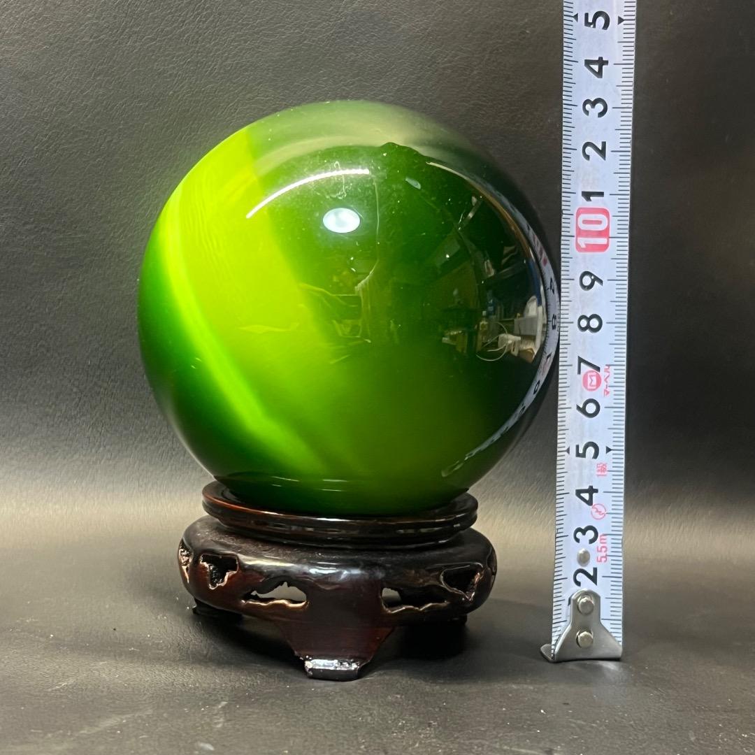 〇J⑥1059 キャッツアイ タイガーアイ 丸玉 パワーストーン 2点まとめ