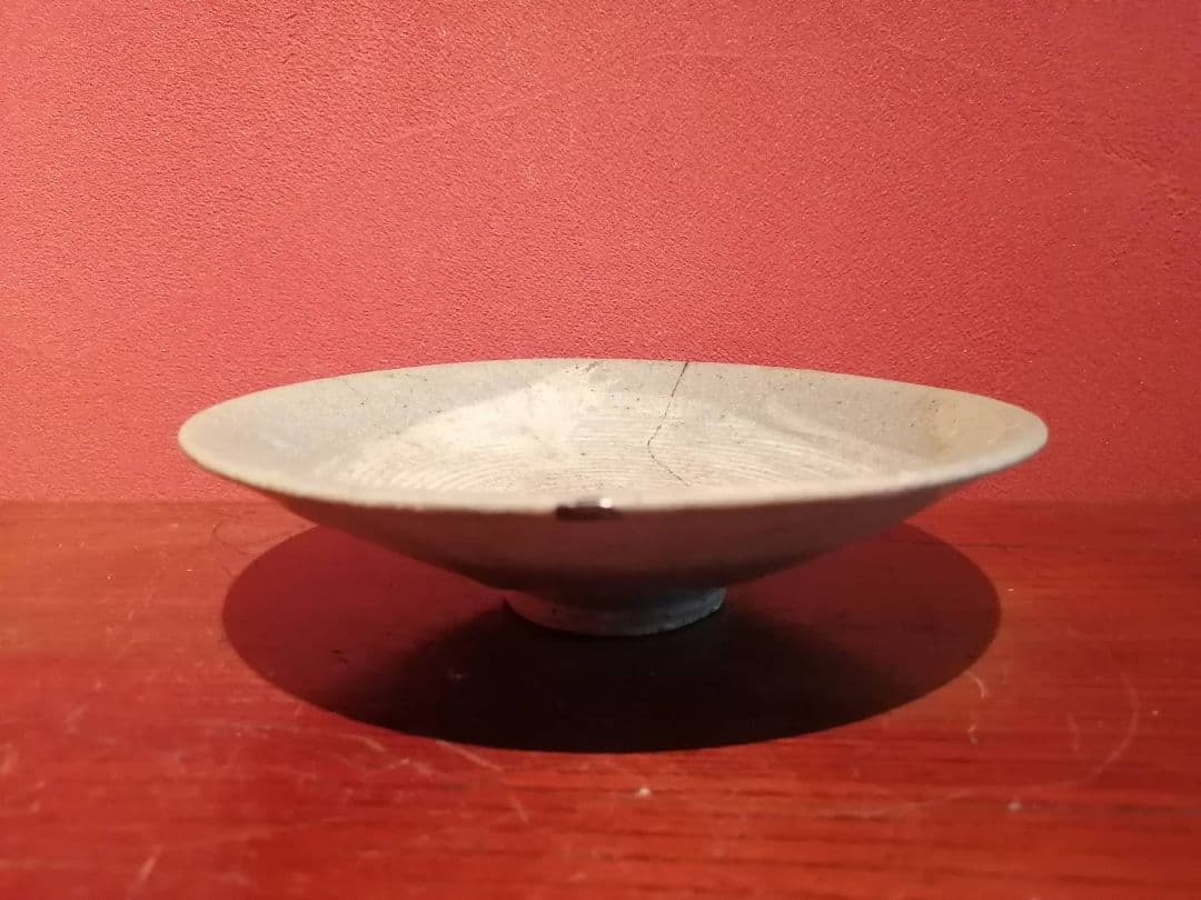 李朝初期　刷毛目皿