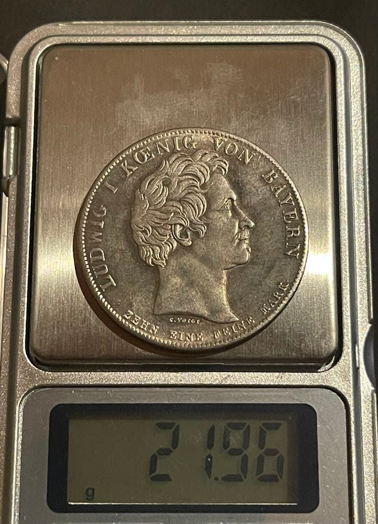 1831年 バイエルン王国 1ターラー銀貨 ルートヴィヒ1世