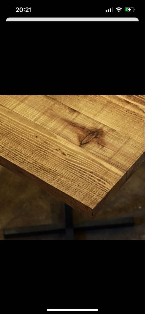 ヴィンテージ｜足場板｜カフェテーブル｜サイドテーブル｜ライトブラウン