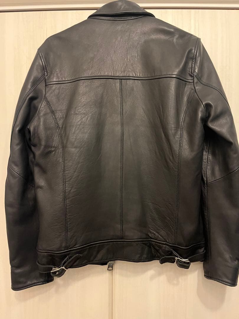 NANO UNIVERSE ブラックレザージャケット