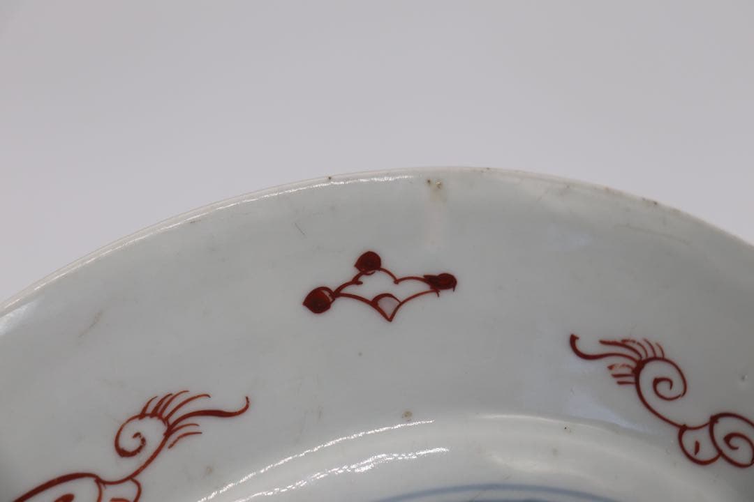 中国　康熙伊万里　鳳紋大皿　木箱入　送料込み1229