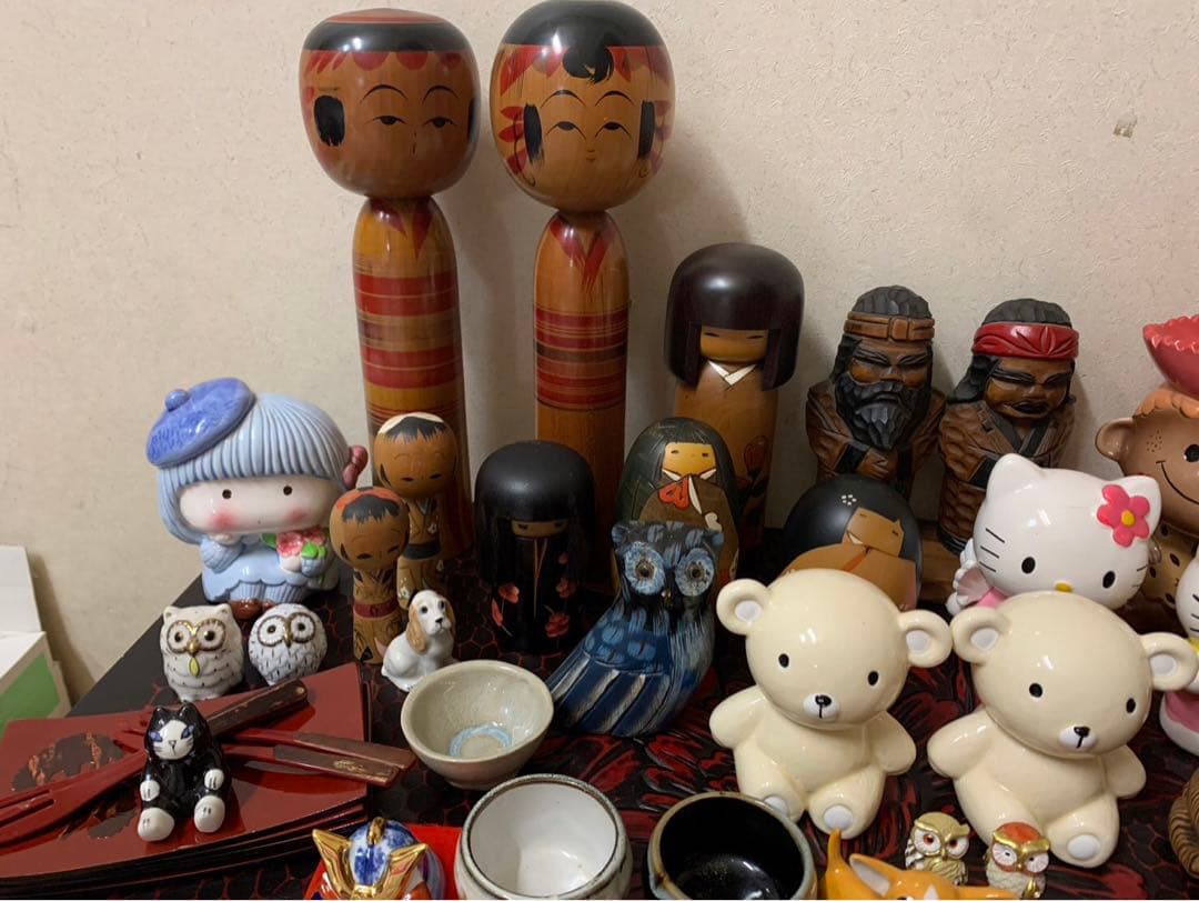 こけし、熊のボッコ、お店のインテリア、日本のお土産、その他、30点