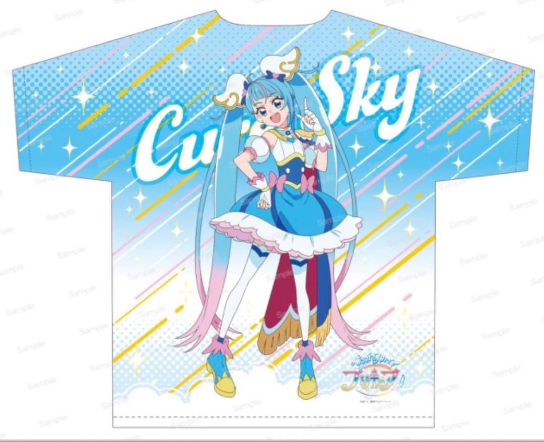 プリキュア　フルグラフィックTシャツ　キュアスカイ　ブルジュラ　フリーサイズ