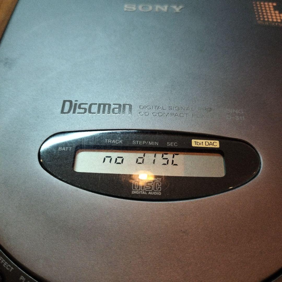 【ジャンク品】SONY Discman D-311 ポータブルCDプレーヤー