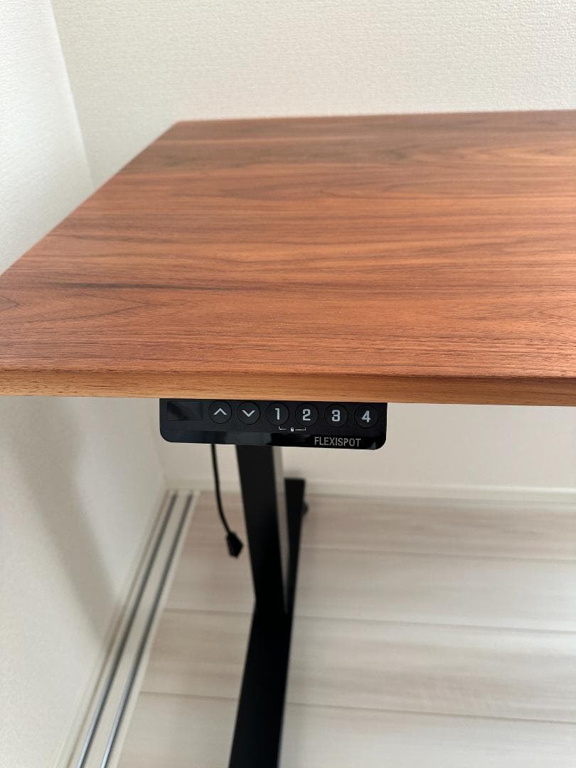 FLEXISPOT EF1　電動昇降式デスク　天然木天板つき