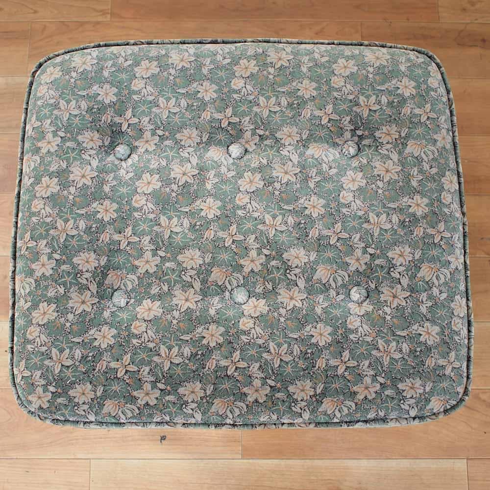 カリモク karimoku コロニアル オットマン 花柄 レトロ ビンテージ