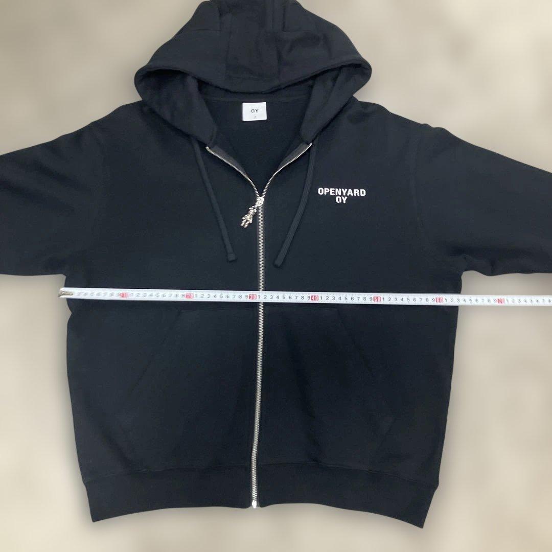 OY ジップアップパーカー　ブラック L〜XL