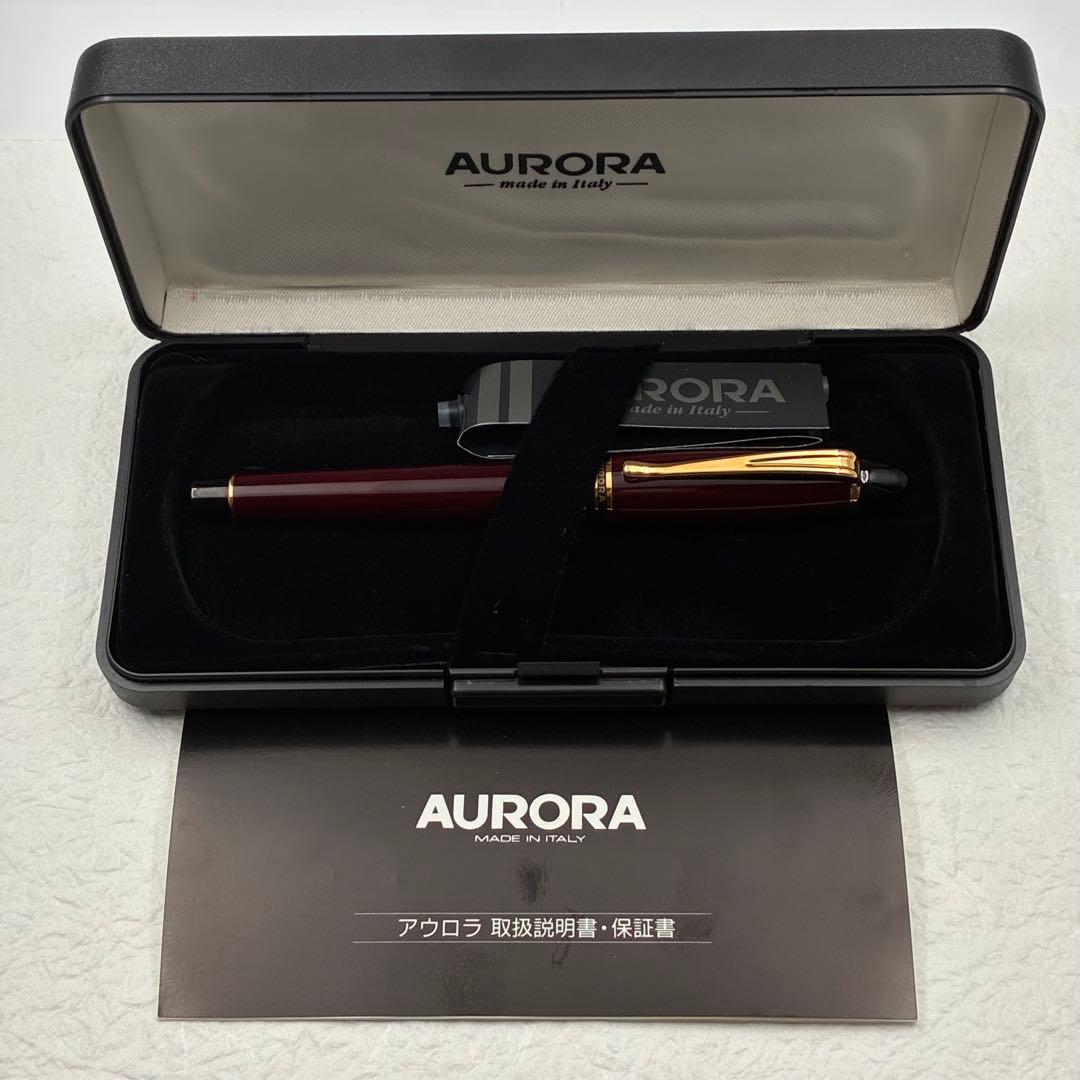 アウロラ 万年筆 イプシロン レッド 細字 F