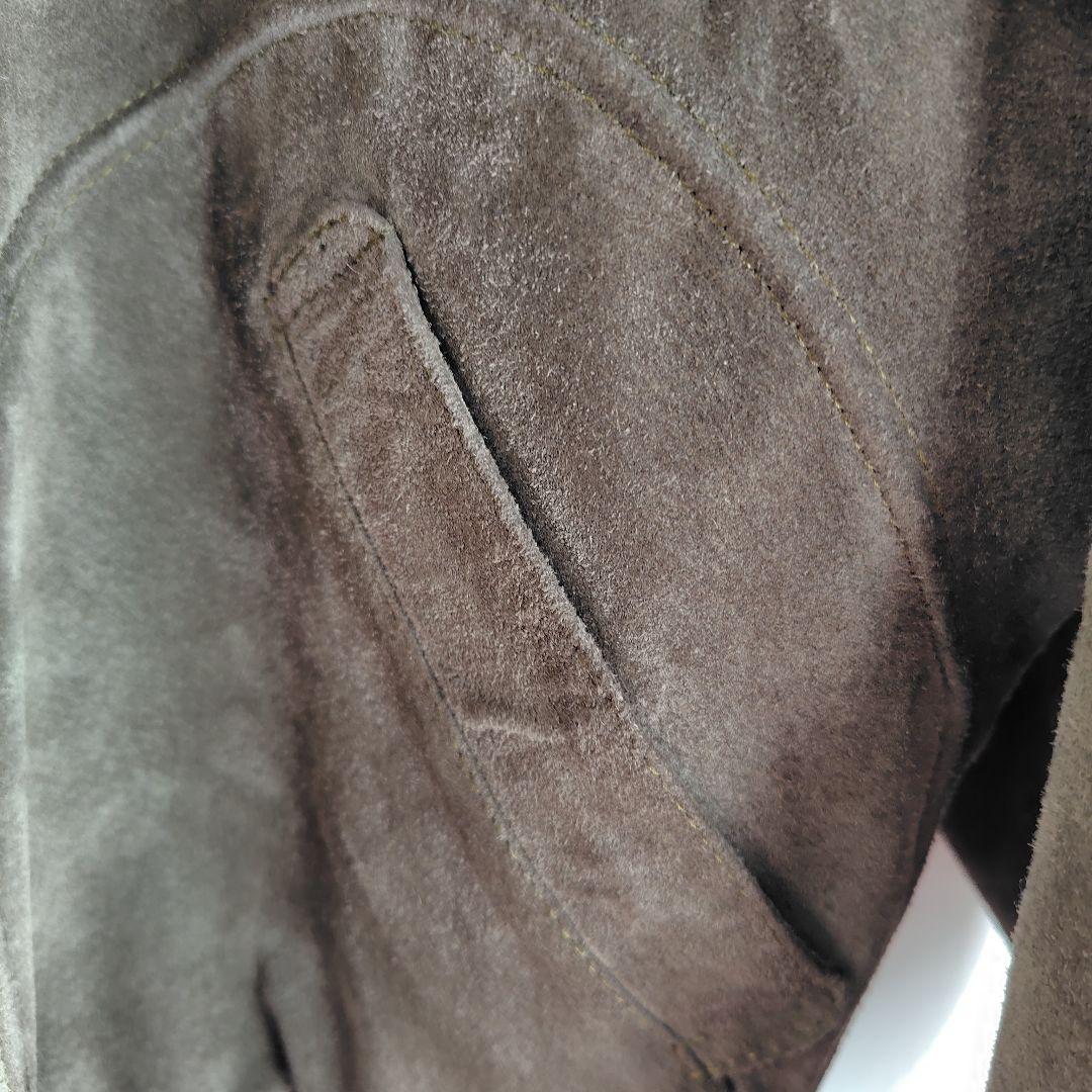 Papas 豚革ボア付きフライトジャケット　サイズＭ