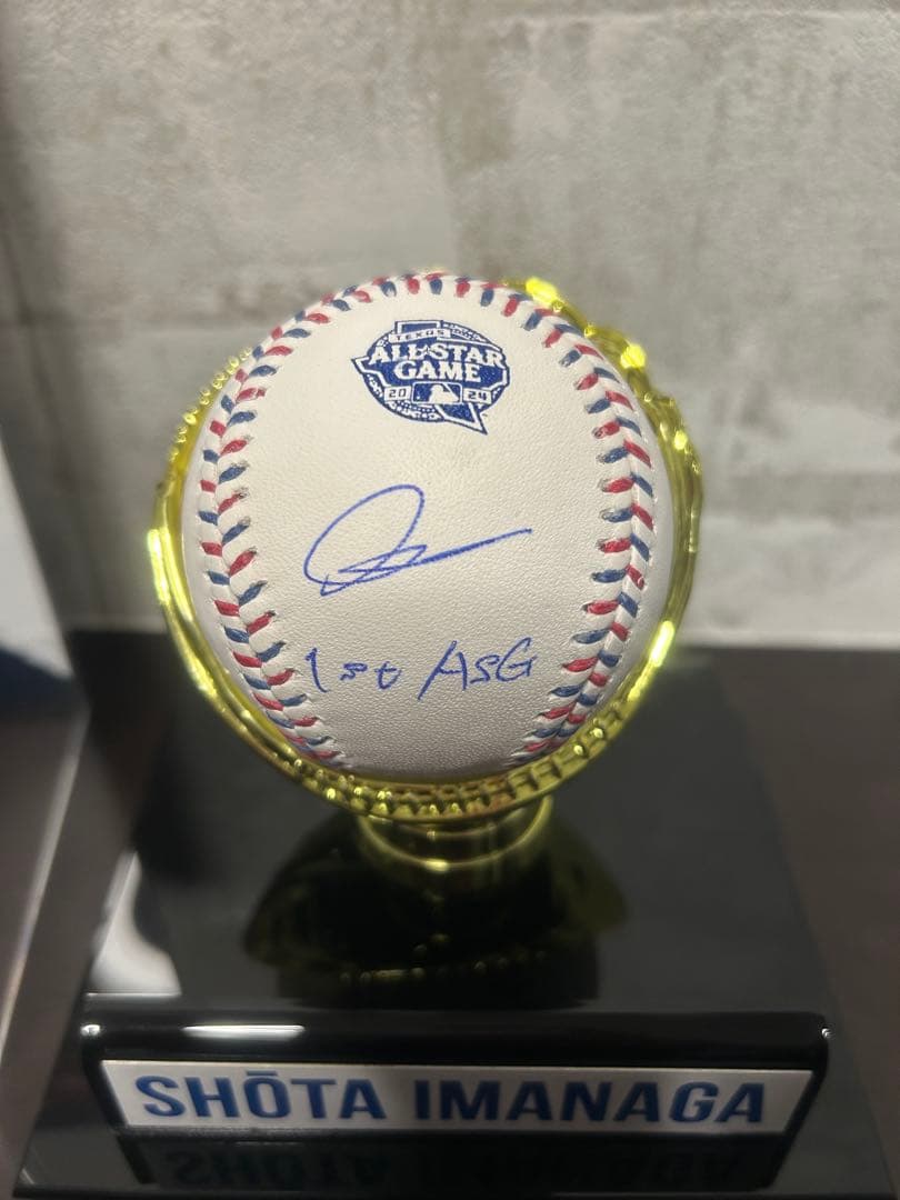 【世界10個限定】カブス 今永昇太 オールスターゲーム公式球　直筆　サインボール