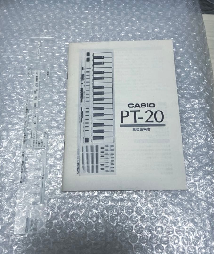 Casio PT-20☆セミアナログ式シンセサイザー☆1983年☆昭和レトロ☆