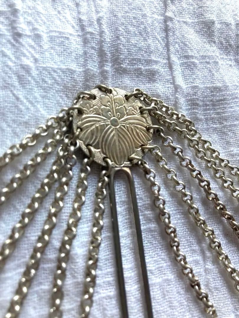 京都・アンティーク　舞妓さん　髪飾り・鏡　赤色の和柄小物セット