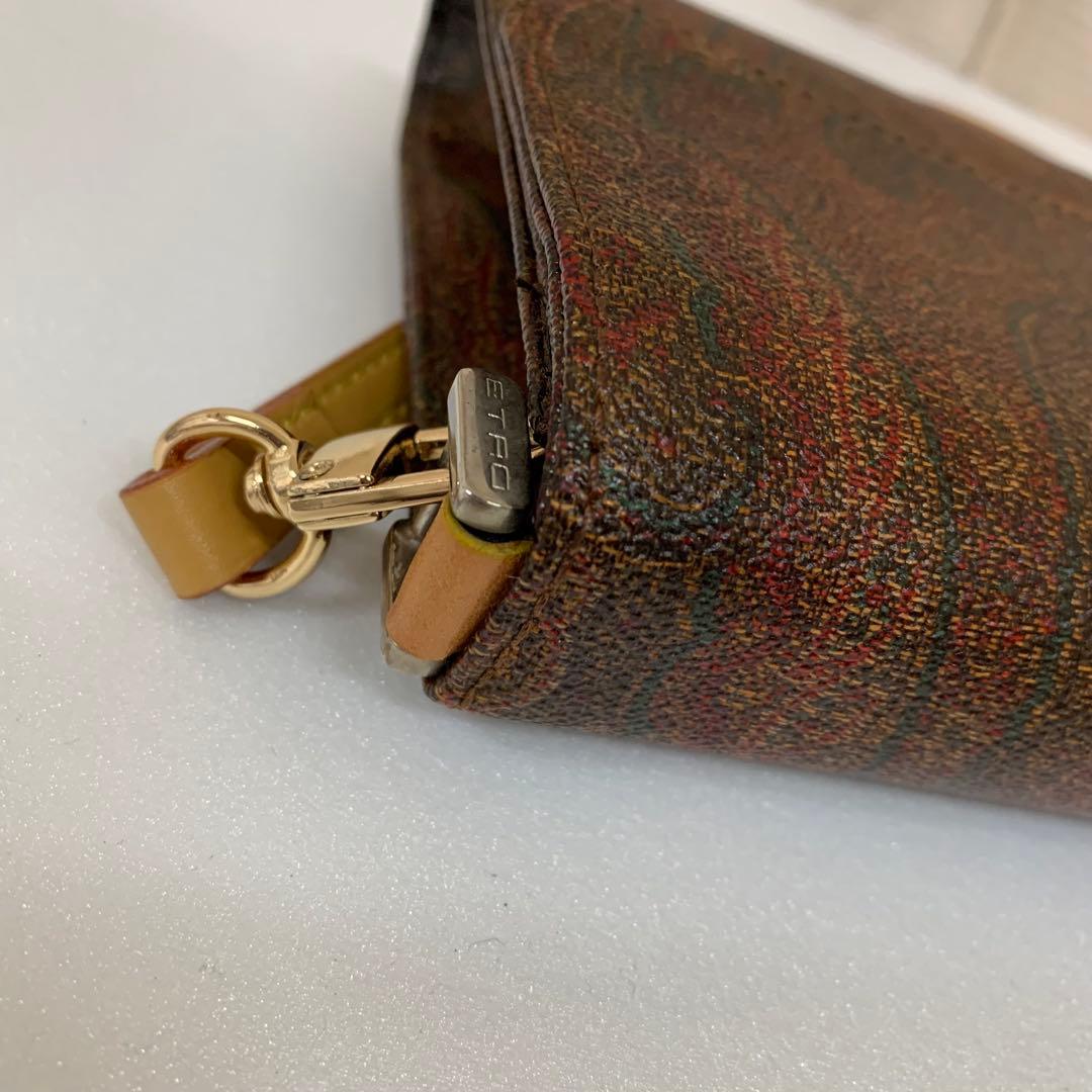 エトロ ワンショルダーバッグ ペイズリー柄 PVC 金具