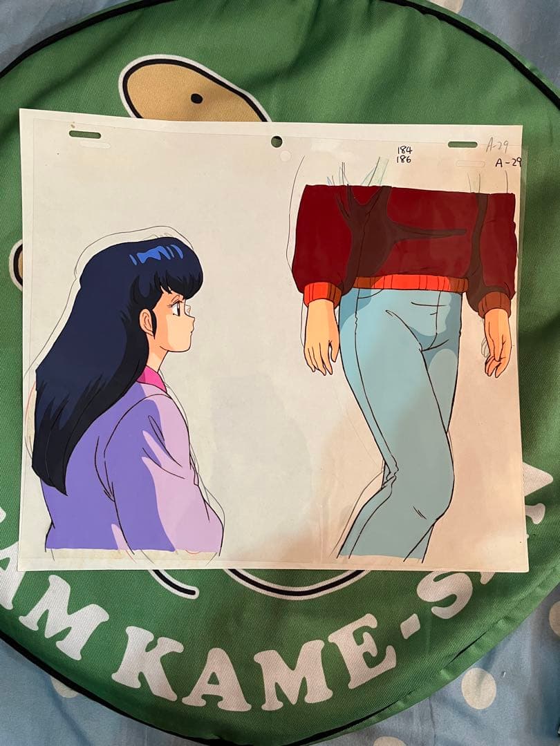 めぞん一刻　音無響子　五代くんセル画&原画？動画？セット　184 186 A29