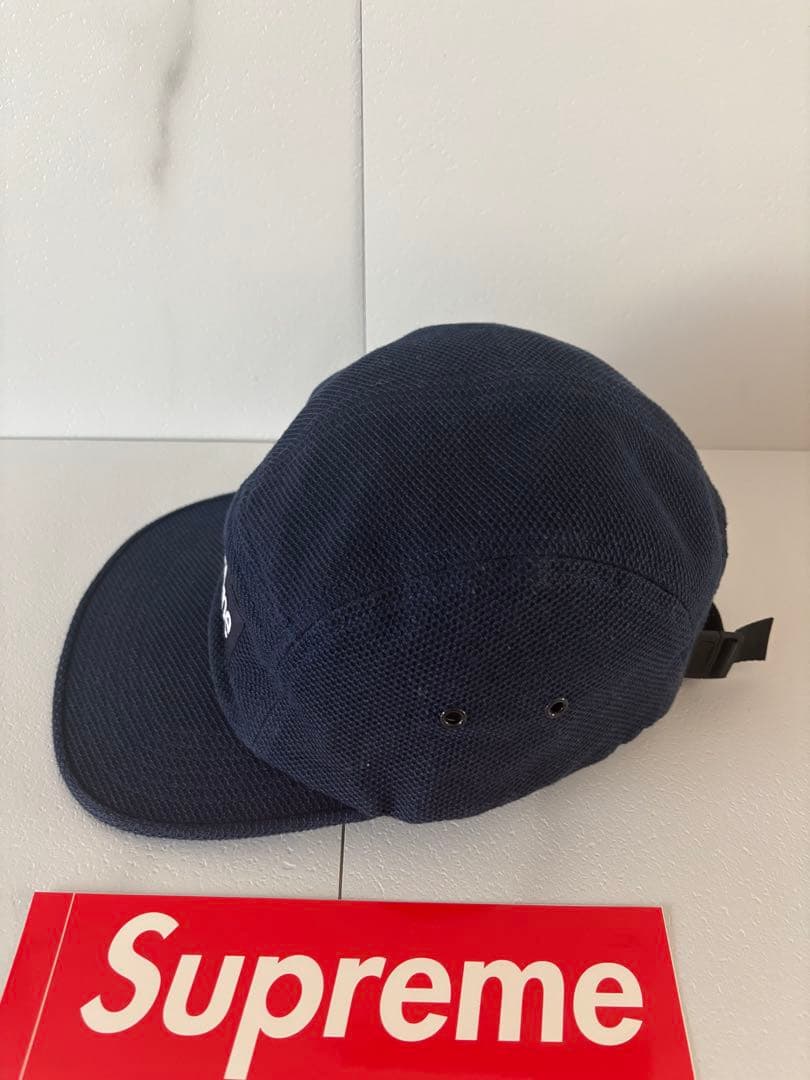 帽子 SUPREME Pique Knit Camp Cap Navy
