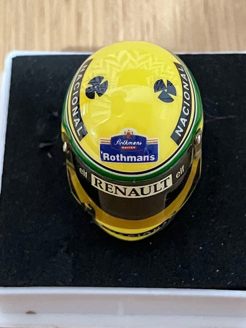 セナ　94年　ミニヘルメット　J.F.CREATIONS 1/12 ロスマンズ