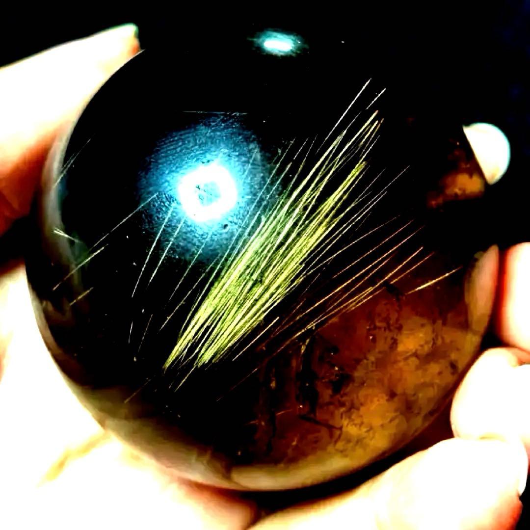 53mm ゴールドルチルクォーツ　金針水晶　パワーストーン