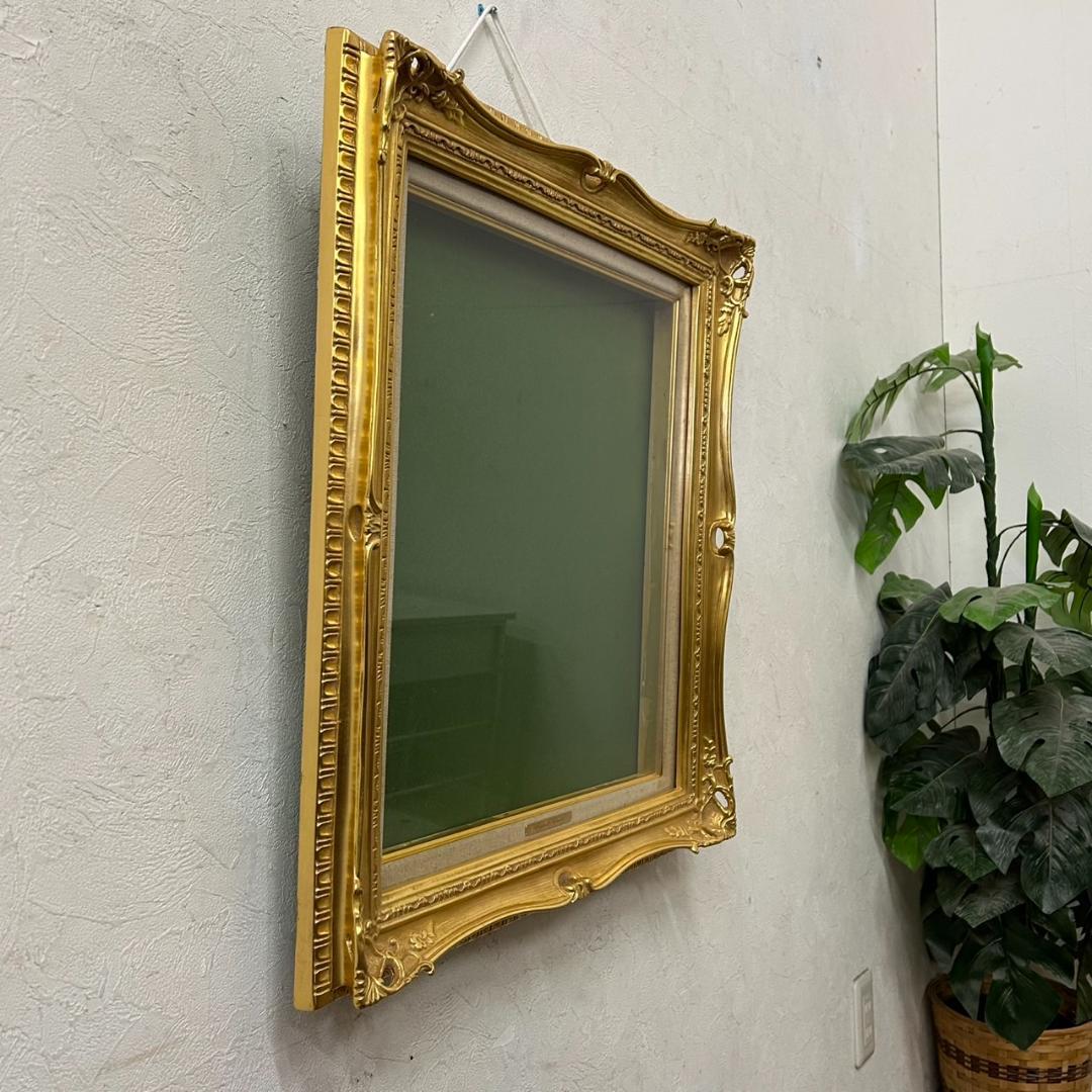 新品　未使用　額縁　F8　油絵額縁／油彩額縁 ゴールドアクリル