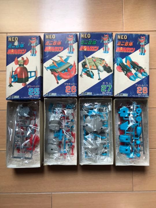 B アオシマ　ＮＥＯミニ合体シリーズ　バルカン　4箱セット　未組立品