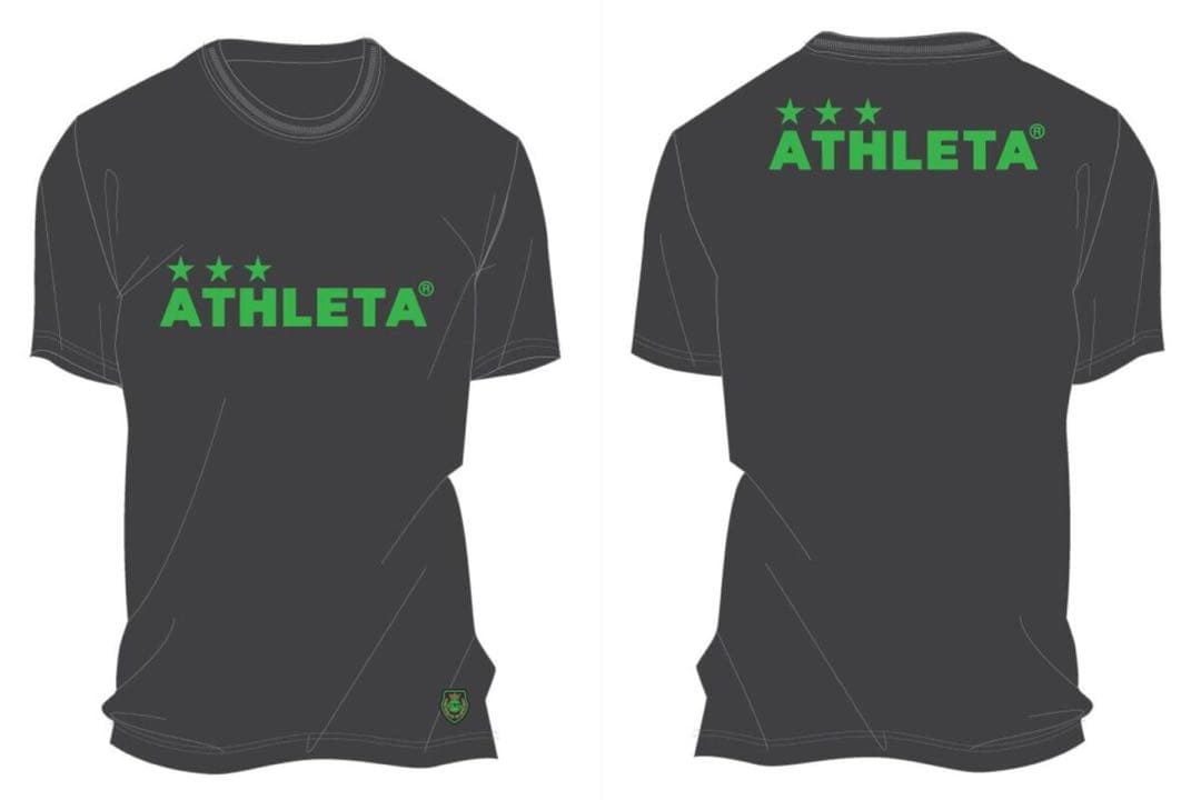 東京ヴェルディ×ATHLETA　アスレタ選手着用移動着Tシャツ　Lサイズ