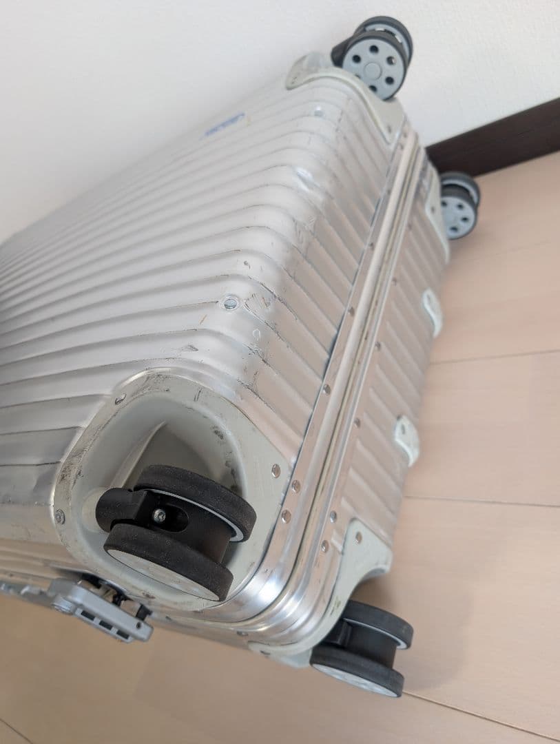 【良品】RIMOWA TOPAS シリーズ 104L 青ロゴ ホイール新品 4輪