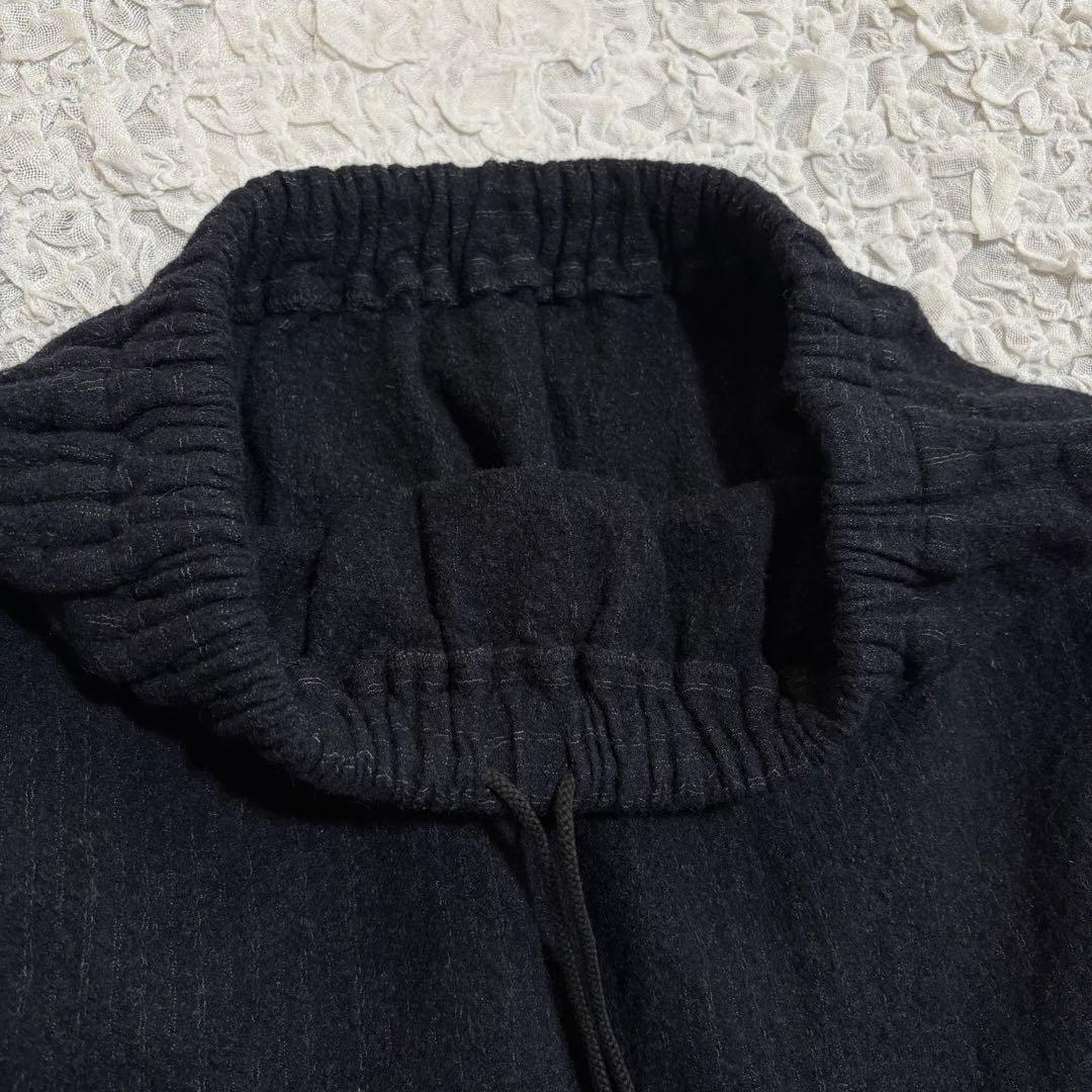 美品　y's バルーン スカート　ストライプ　ウール　ウエストゴム　ジョガー