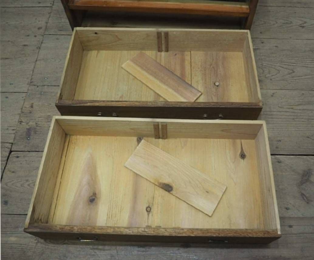 1032 レトロ　和タンス　箪笥　収納棚　ケース　陳列台　テレビ台　ローボード