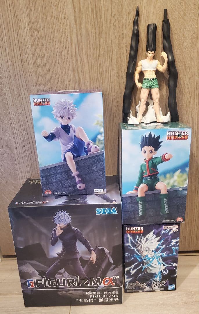 フィギュア　5体　まとめ売り　ハンターハンター　呪術廻戦　五条悟　キルア　ゴン