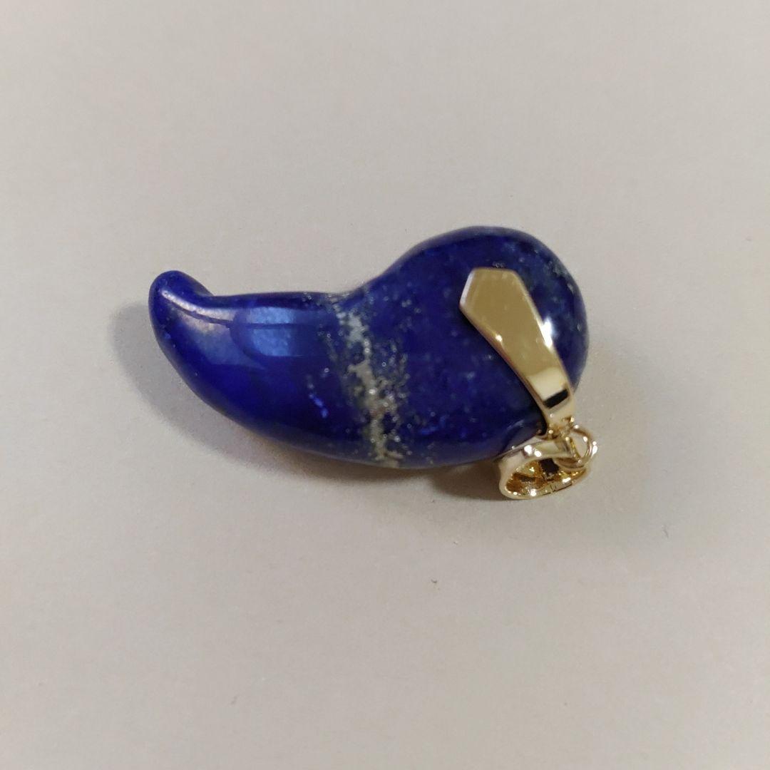 ペンダント.勾玉.ラピスラズリ.中古品.2点