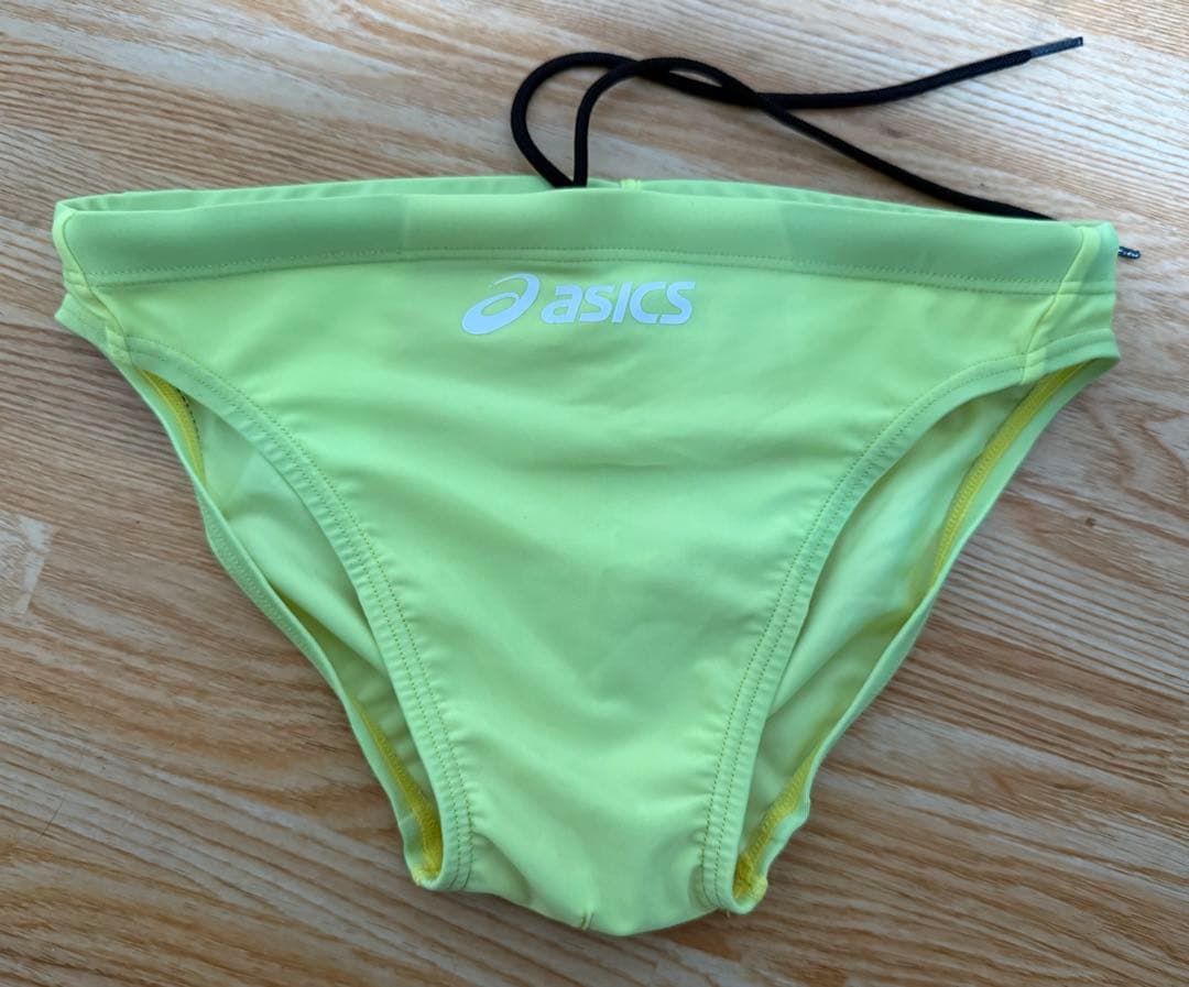 【希少　中古美品】asics ハイドロCD イエロー 競パン 競泳水着 Mサイズ