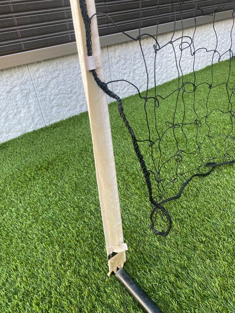 クイックプレイ サッカーゴール 4.9m×2.1m 2台セット 重り袋2個付き