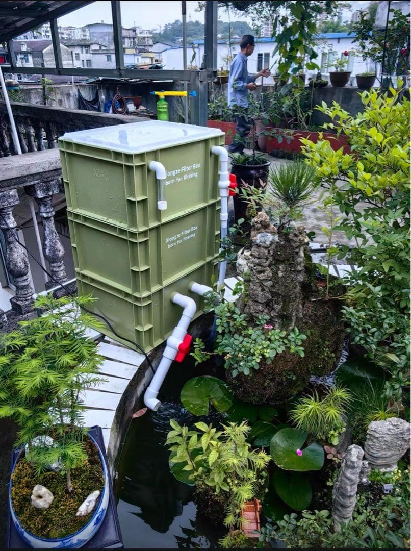 25W水中ポンプ付き　水槽用万能ろ過フィルター 外部式上部濾過装置器アクアリウム