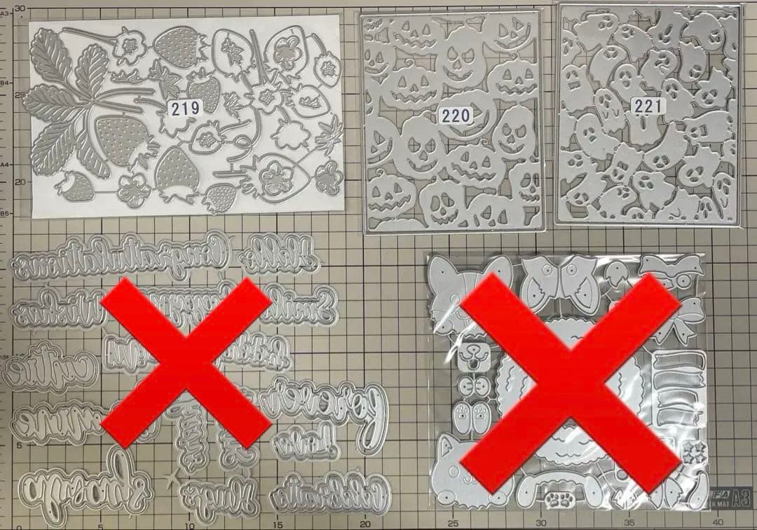 追加しました（お写真10枚目） 選べるカッティングダイ　500円均一