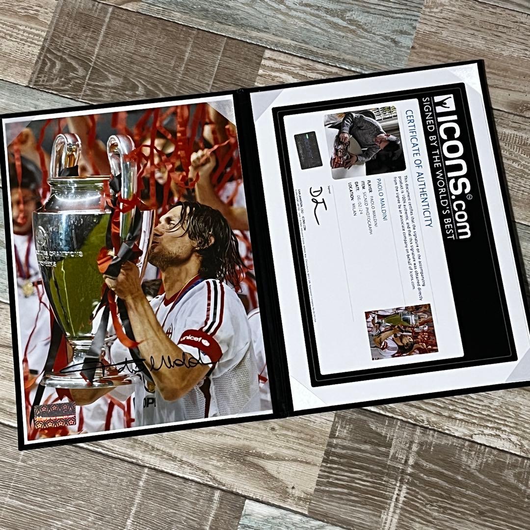 ICONS ミラン パオロ・マルディーニ 直筆サインフォト アルバム