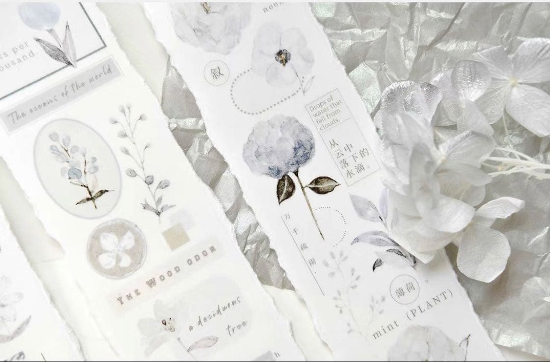 ⭐️SALE⭐️ 雀斑茶《蝉时雨》海外マスキングテープ　マステ 【1338】