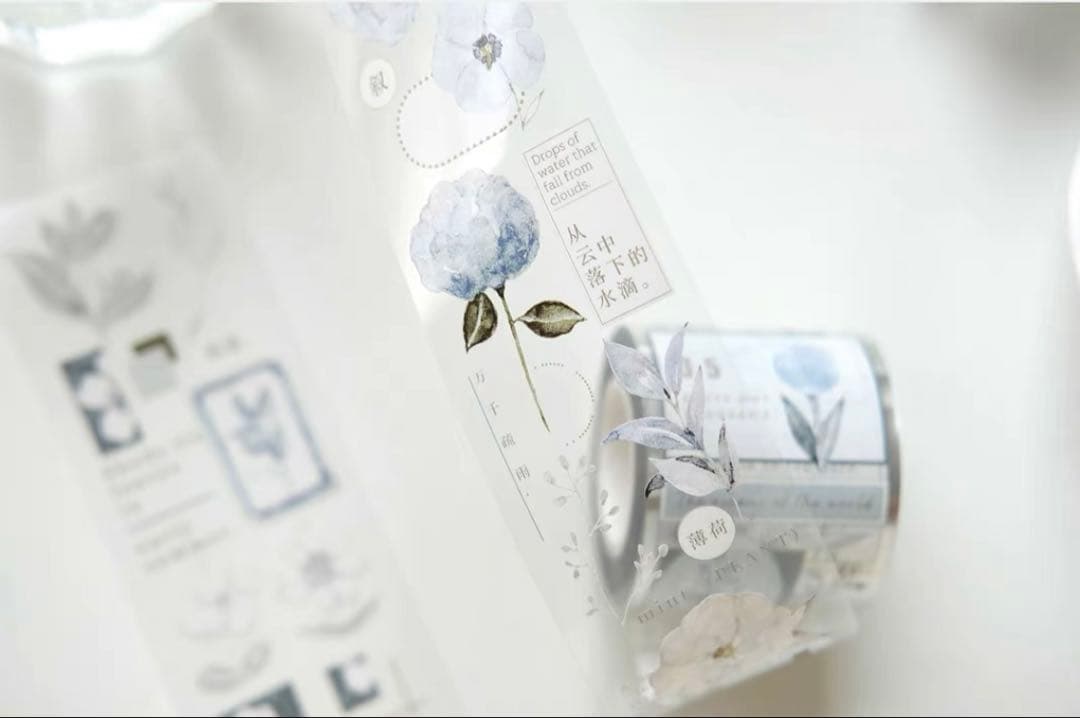 ⭐️SALE⭐️ 雀斑茶《蝉时雨》海外マスキングテープ　マステ 【1338】