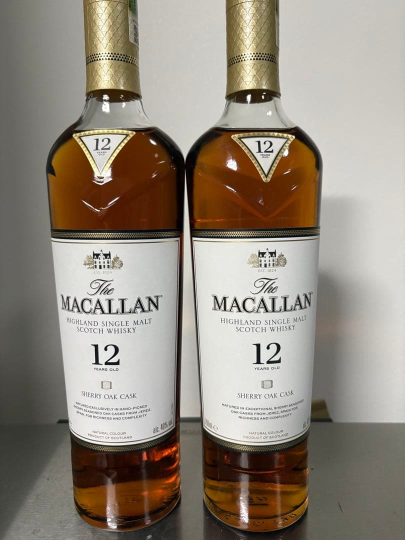 The マッカラン12年　Sherry Oak Cask 2本セット