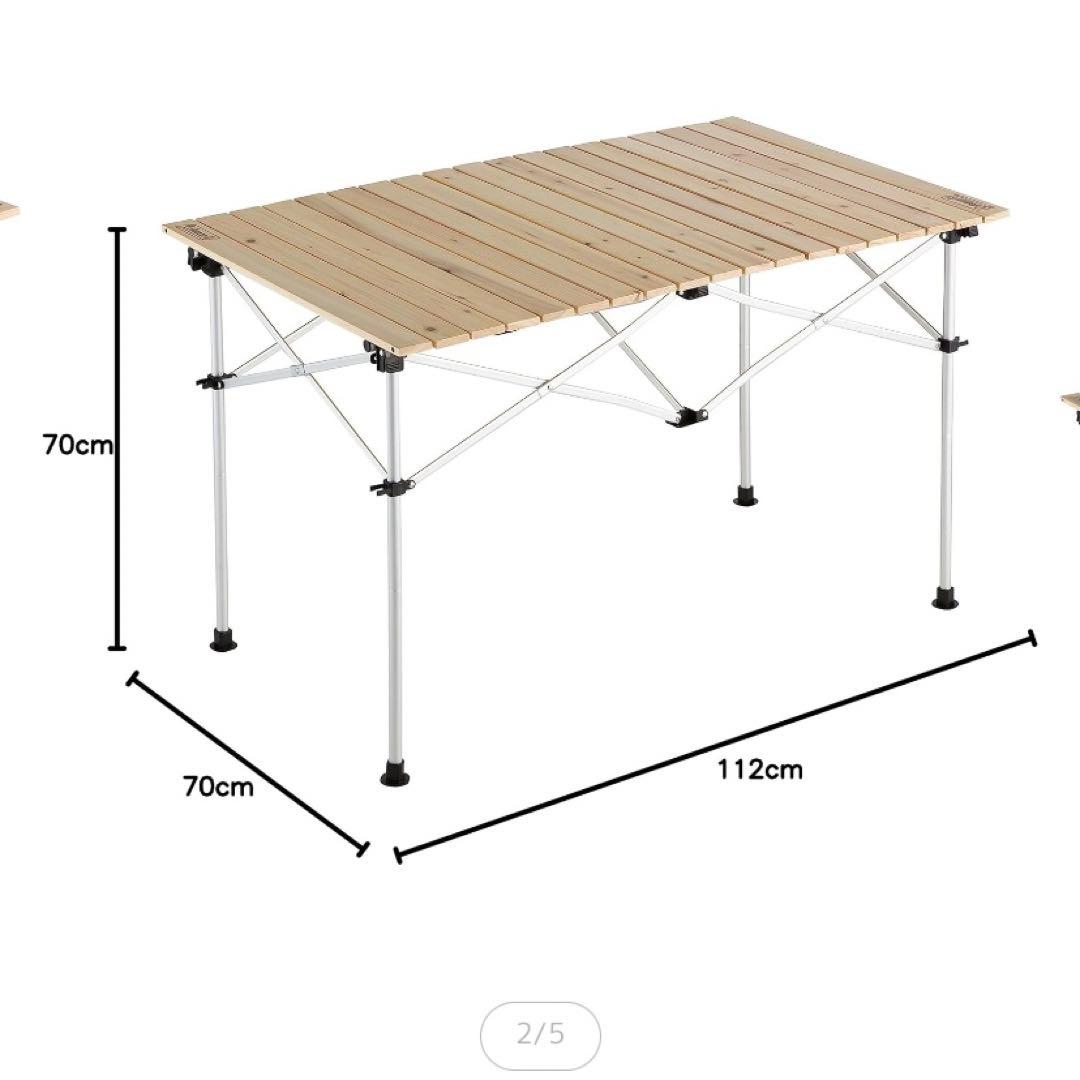ナチュラルウッド ロールテーブル 110 Coleman コールマン