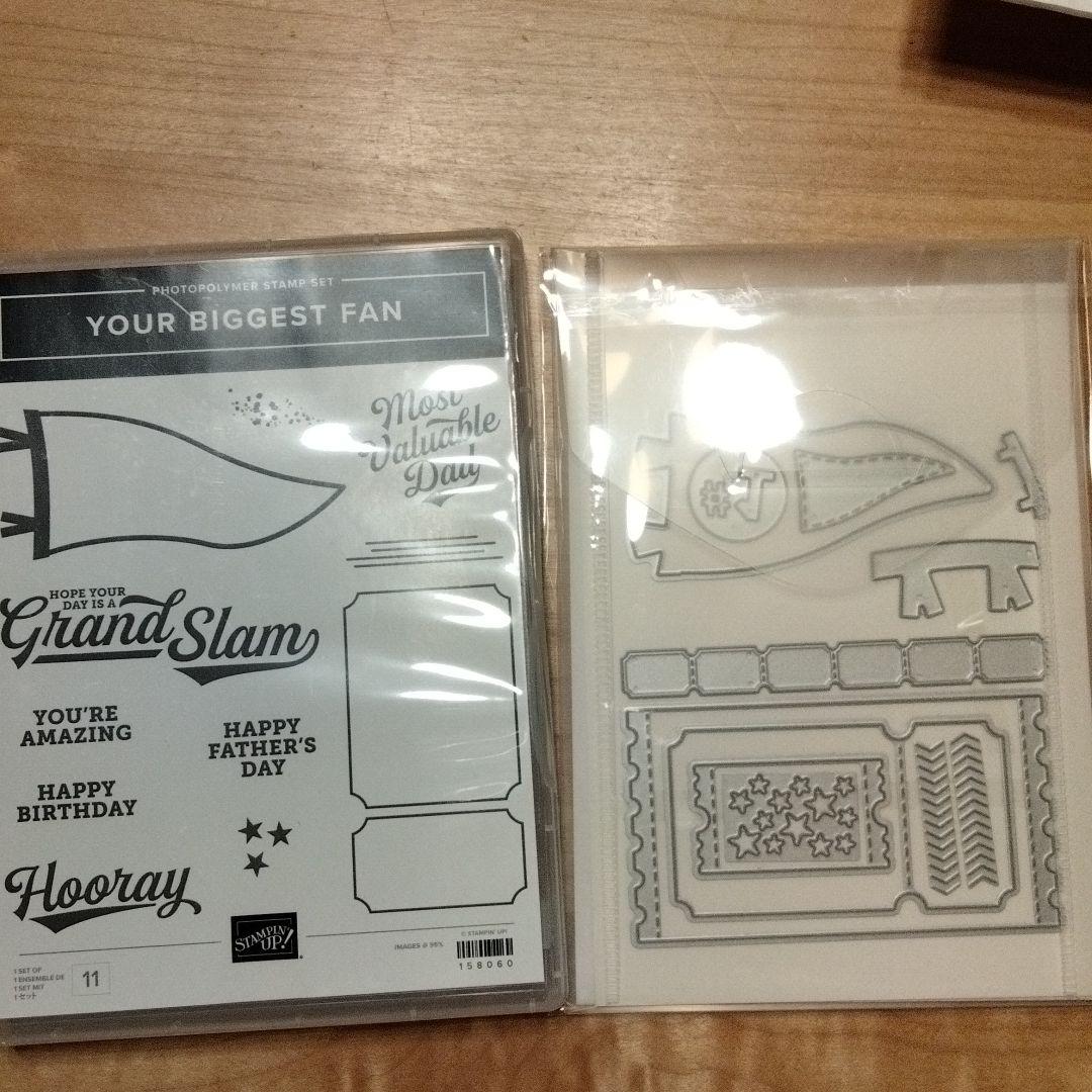 未使用　スタンピンアップ　父の日　スポーツイベントダイとスタンプ　アメリカン