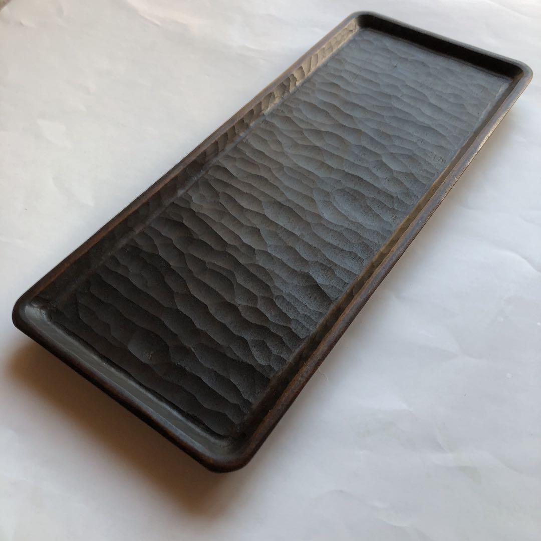 三谷龍二　漆　角盆　特大　トレイ