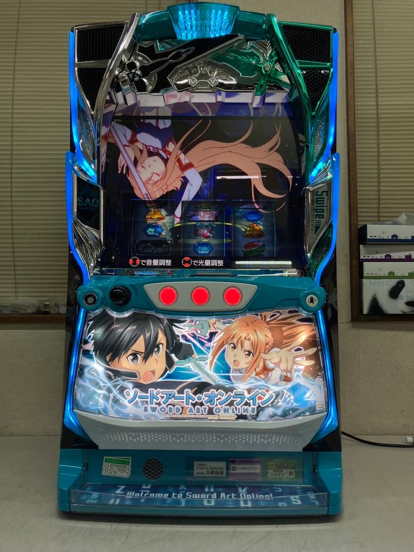 売約済み　パチスロ実機　SAO ソードアートオンライン　スマスロユニット付き
