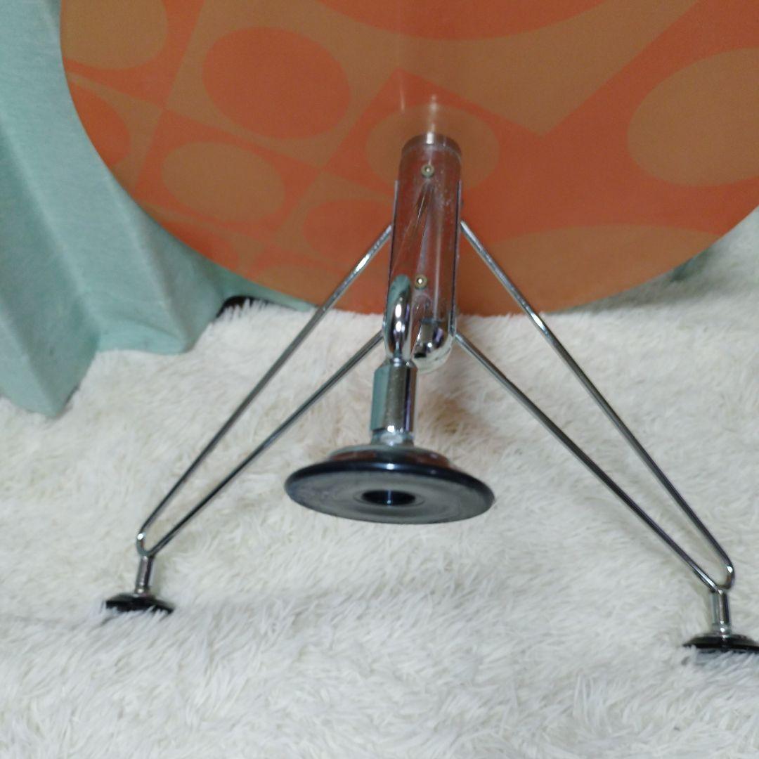 レトロ　オシャレ　ローテーブル　ガラス　オレンジ