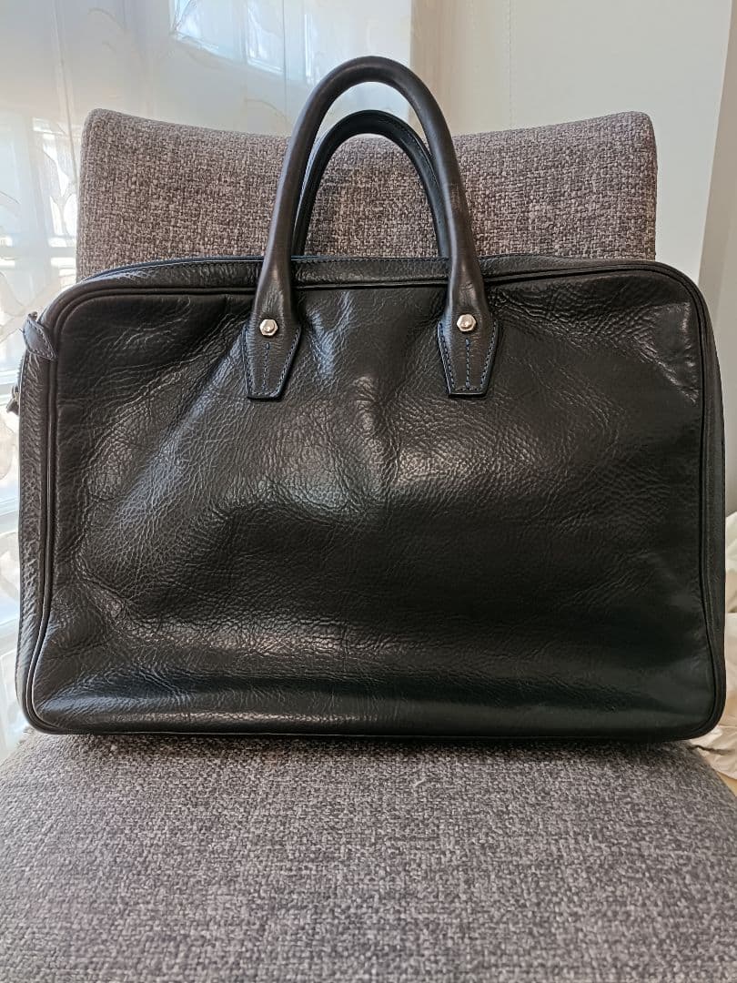 万双　シモーネＢＯＸ　ダブル天ファスナー　ネイビー　ショルダーストラップ欠品