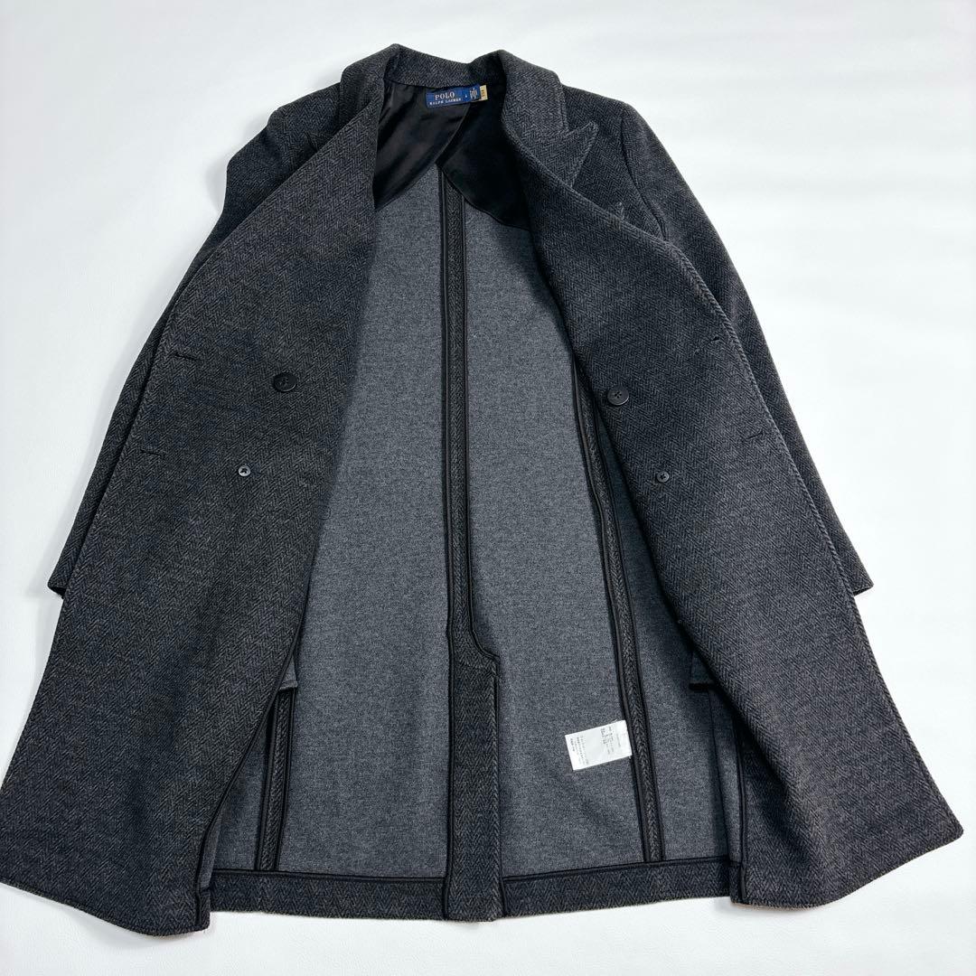 【2022年】未使用級✨ポロラルフローレン ヘリンボーン ダブルチェスターコート