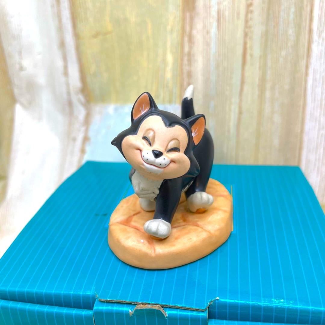 レア★WDCC ピノキオ フィガロ ネコ 猫 陶器製 フィギュア