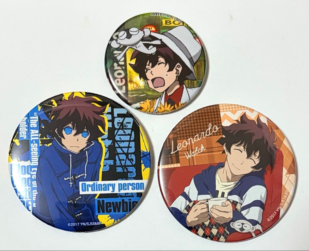 血界戦線 レオナルド 缶バッジ ドでか アニくじ 渋谷支部購買所