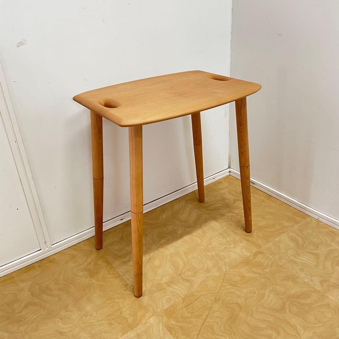 キャトル・セゾン サクラ材 トレイテーブル サイドテーブル 花台 北欧スタイル