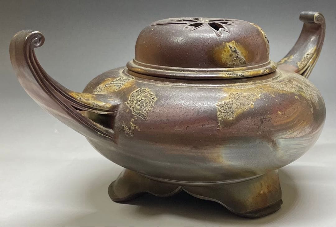 備前焼　香炉　在銘　作家作品　C8558