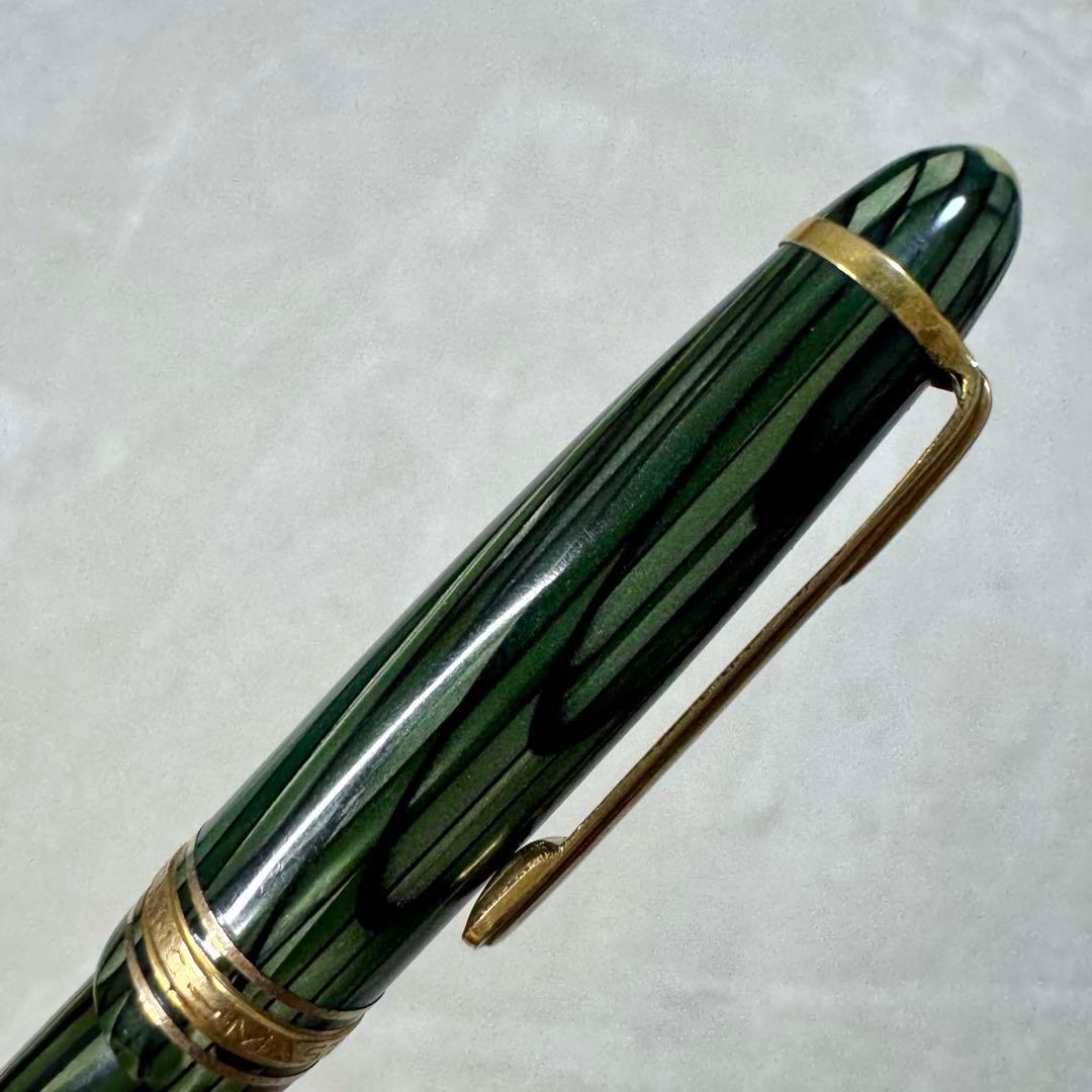 希少☆ モンブラン　マスターピース　万年筆　セルロイド　グリーン　144
